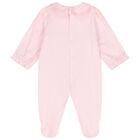 Baby Girls Pink Logo Babygrow, 2, hi-res