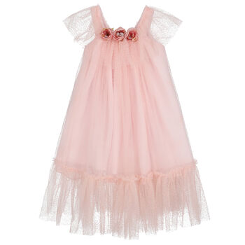 Girls Pink Tulle Dress