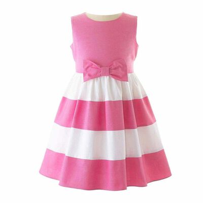 Girls Pink & White Dress