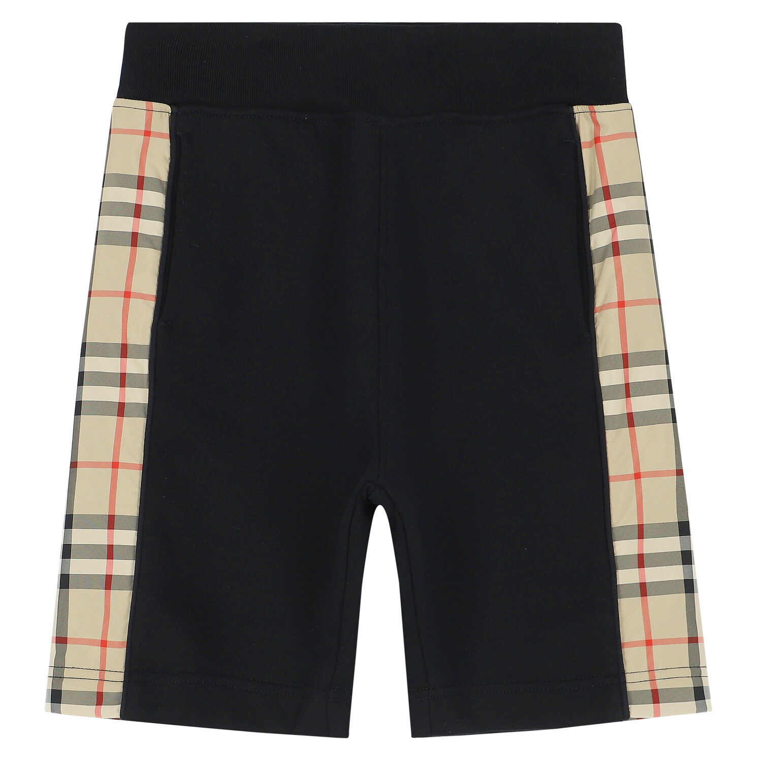 Boys Black & Beige Shorts, 1, hi-res image number null