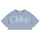 Girls Mini Me Blue Logo T-Shirt, 1, hi-res