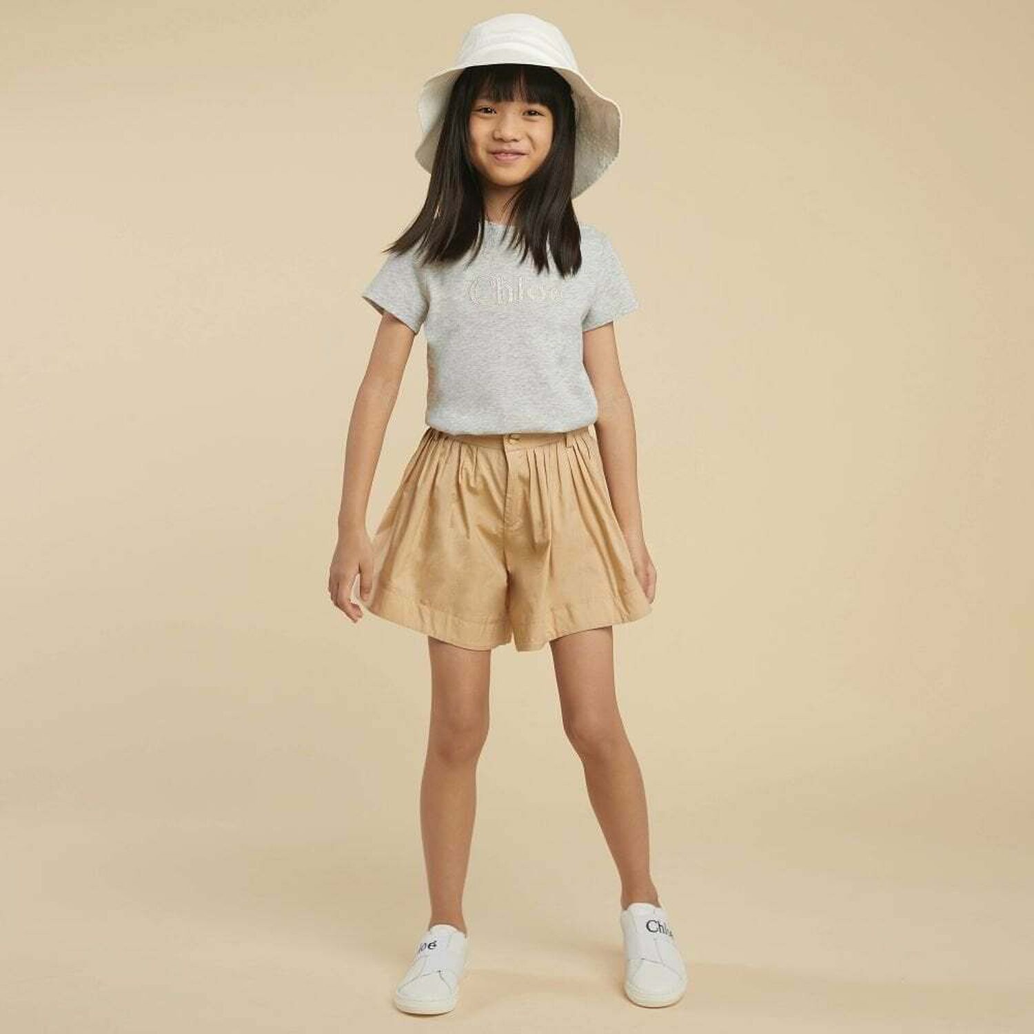 Girls Grey Logo T-Shirt, 1, hi-res image number null