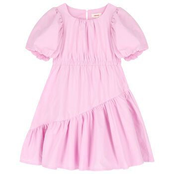 Girls Pink Flared Dress