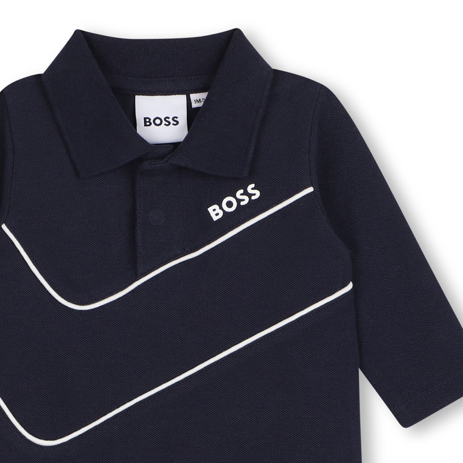 Baby Boys Navy Blue Babygrow, 1, hi-res