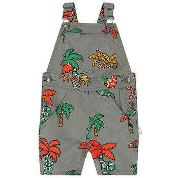Younger Boys Khaki Gecko Dungarees