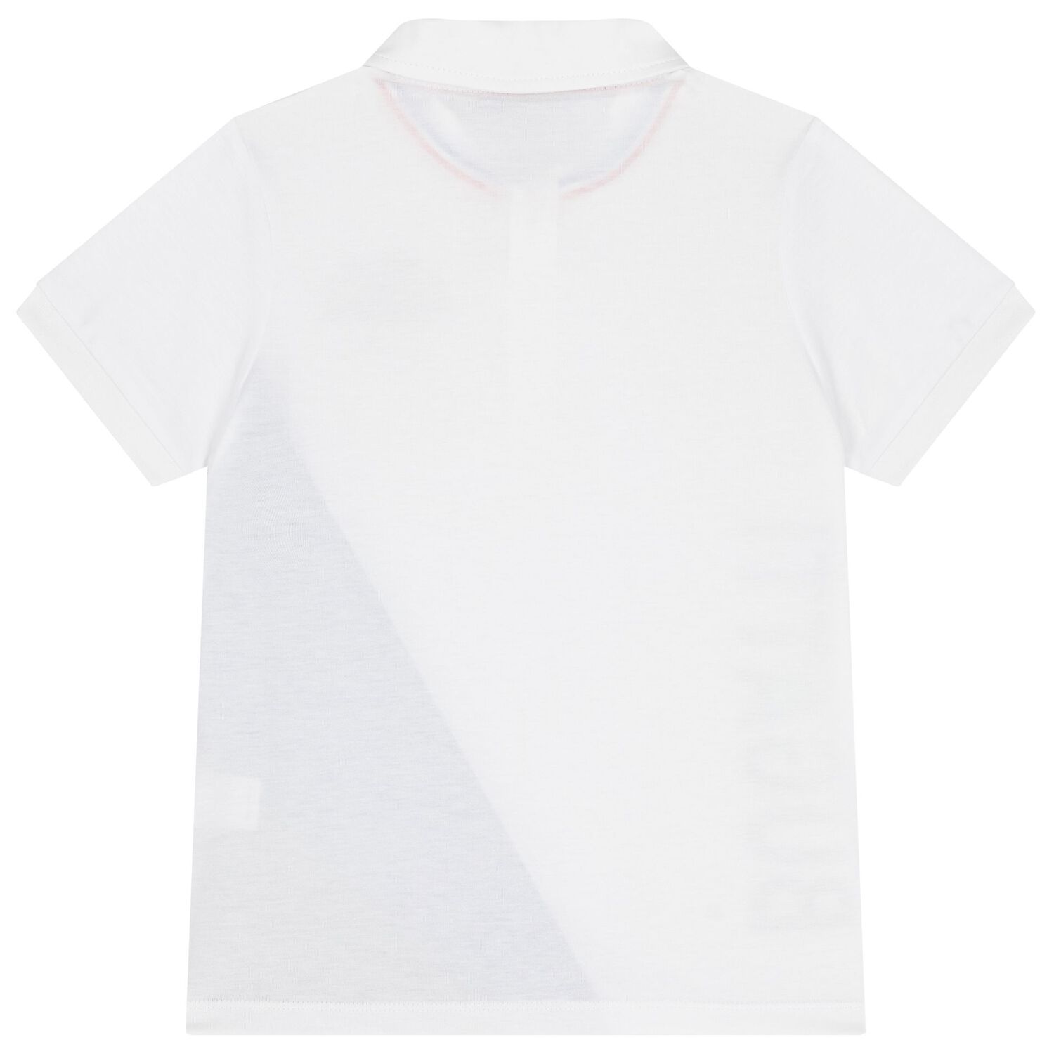 Boys White Logo Polo Shirt, 1, hi-res