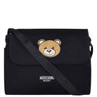 Black Teddy Bear Baby Changing Bag, 6, hi-res