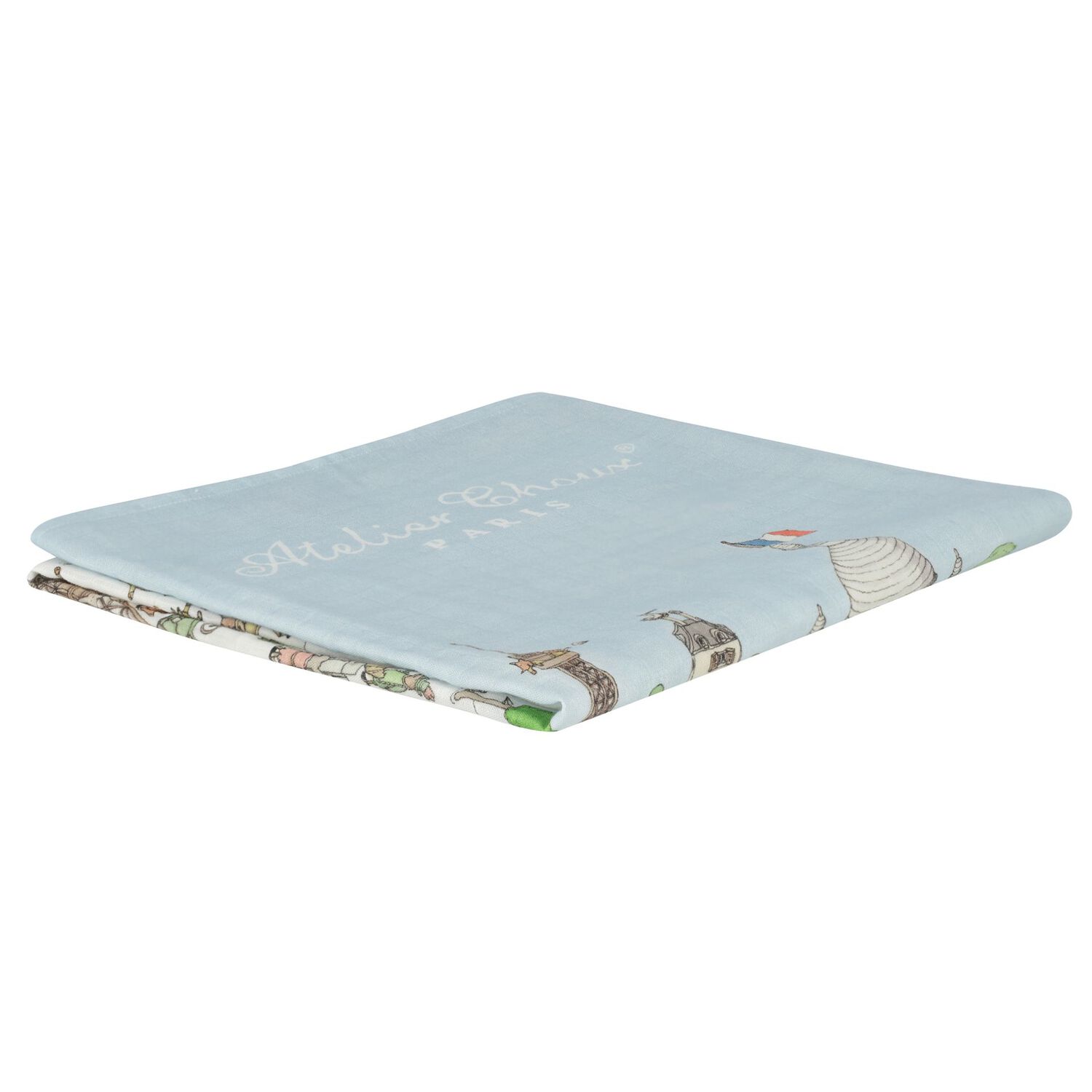 Paris Baby Swaddle Carré Blanket, 1, hi-res image number null