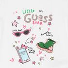 Girls White Logo T-Shirt, 1, hi-res