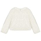 سويت شيرت بنات مزين بالترتر باللون الأبيض, 1, hi-res