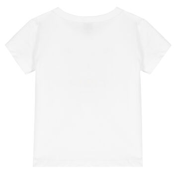 Younger Girls White Tiger T-Shirt