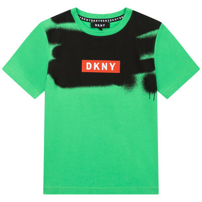 Boys Green & Black Logo T-Shirt