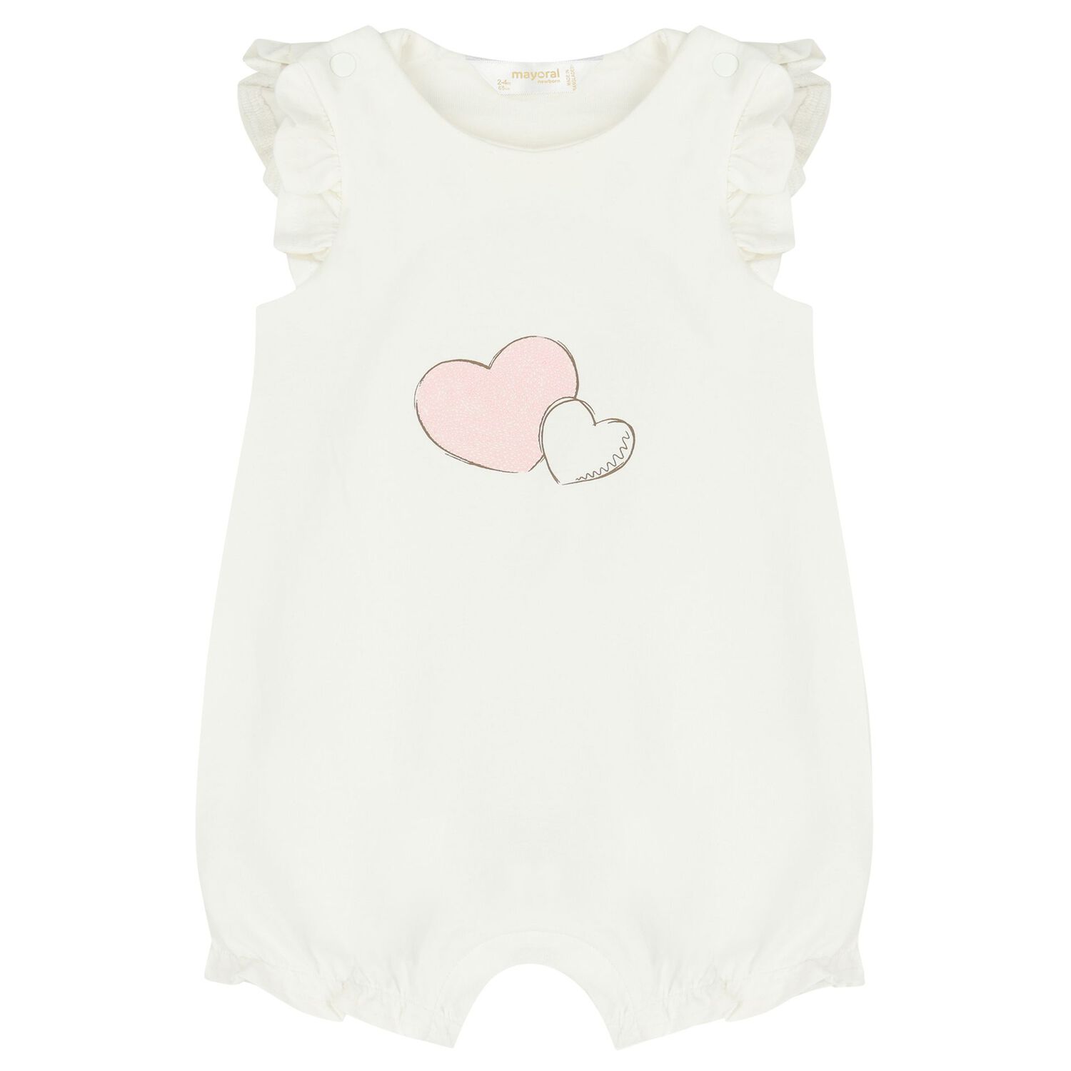 Baby Girls Pink & White Rompers ( 3-Pack ) , 1, hi-res