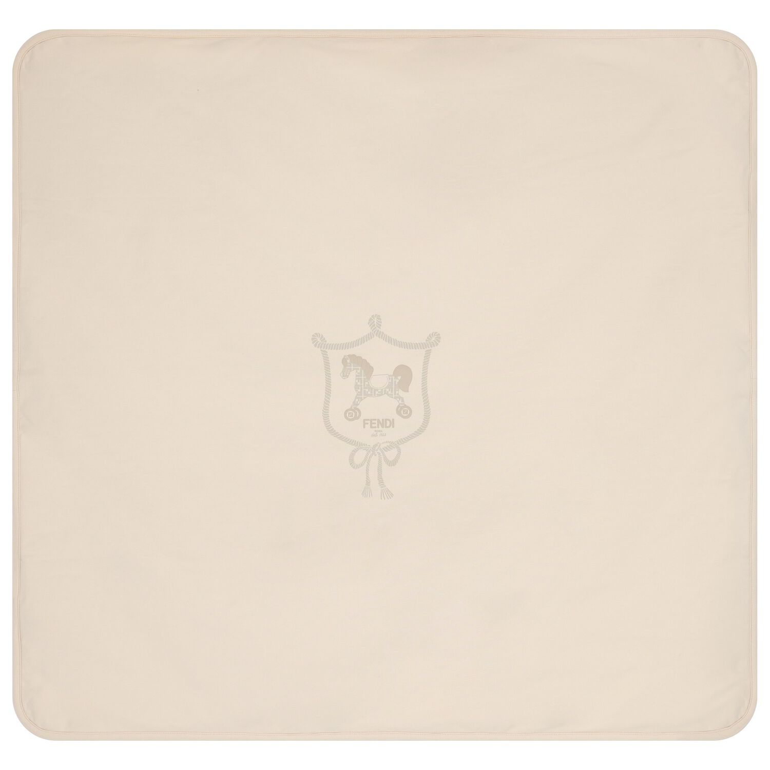Beige Logo Baby Blanket, 3, hi-res