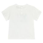 Younger Boys White Logo T-Shirt, 1, hi-res