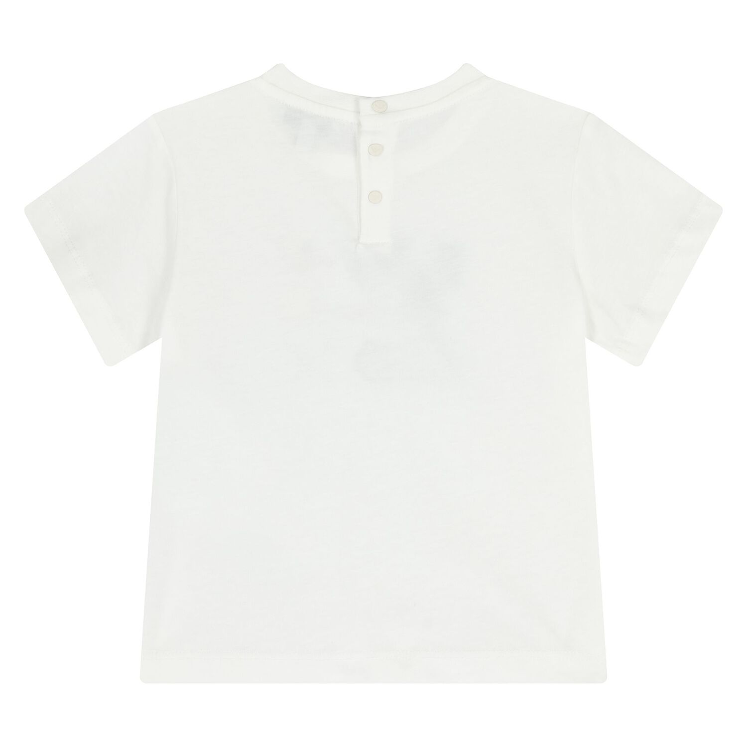 Younger Boys White Logo T-Shirt, 1, hi-res
