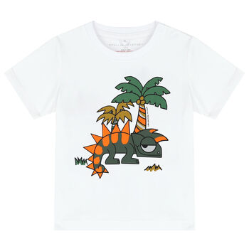 Younger Boys White Gecko T-Shirt