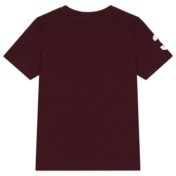 Boys Burgundy Logo T-Shirt