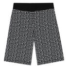 Boys Black & White Logo Shorts, 1, hi-res