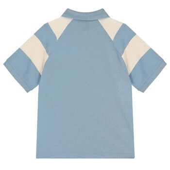 Boys Blue Logo Polo Shirt
