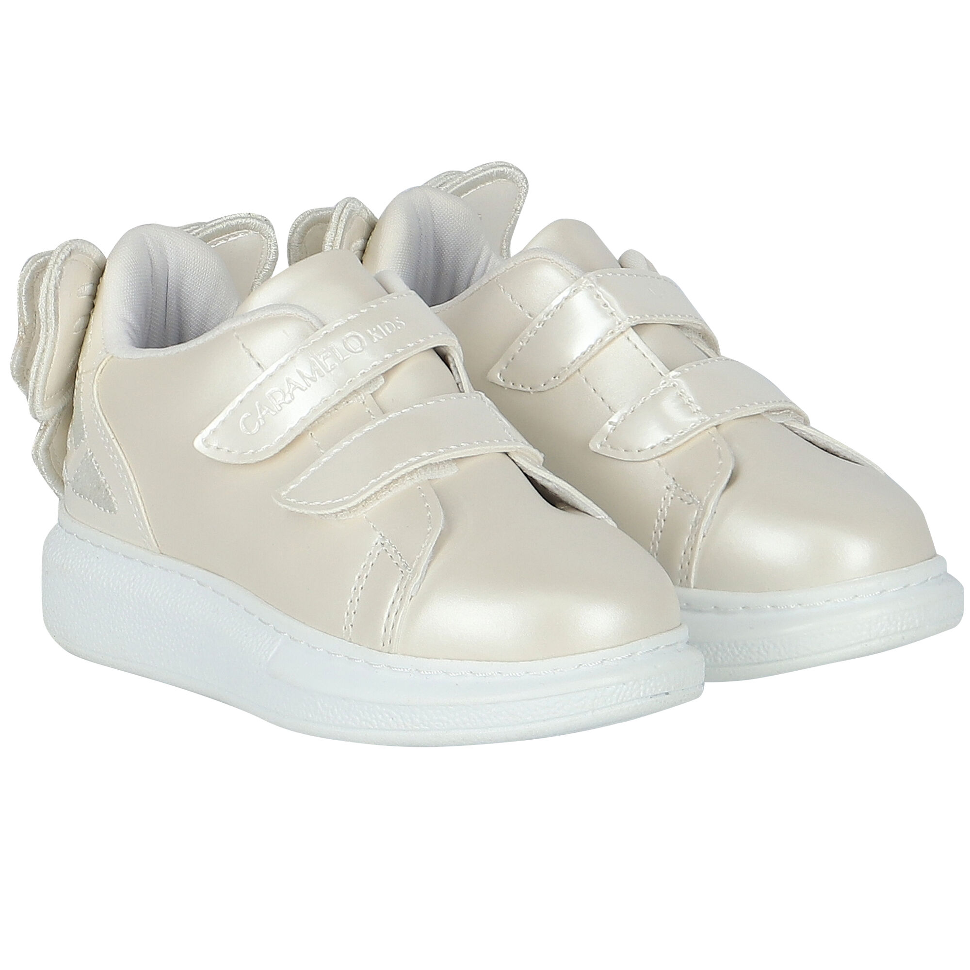 Girls discount bow trainers