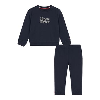 Baby Boys Navy Blue Logo Tracksuit 