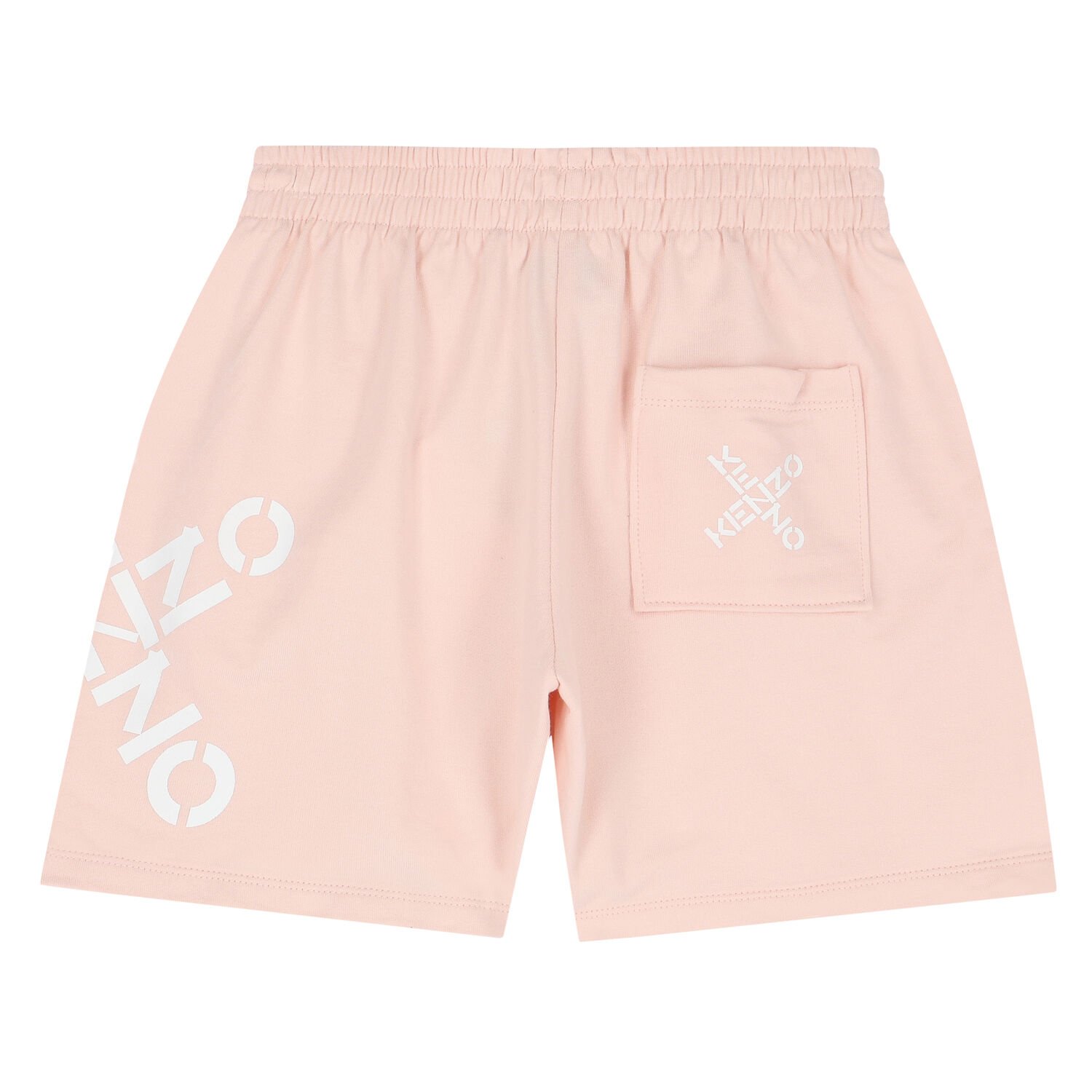 Girls Pink Logo Shorts, 1, hi-res
