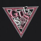 Girls Black Logo Long Sleeve Top, 2, hi-res