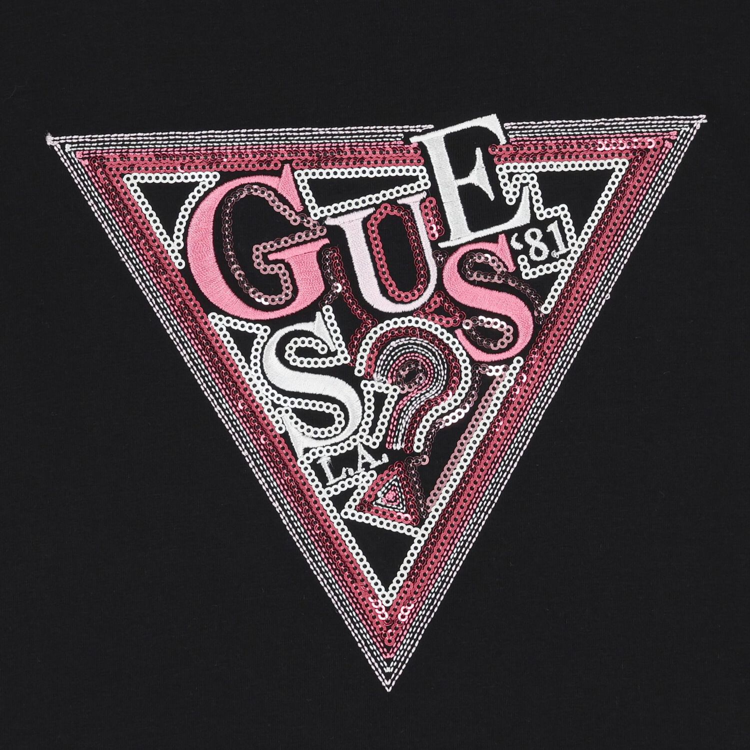 Girls Black Logo Long Sleeve Top, 2, hi-res image number null