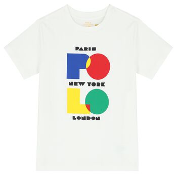 Boys White Logo T-Shirt