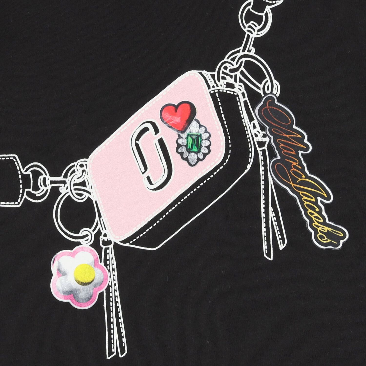 Younger Girls Black Bag Dress, 1, hi-res