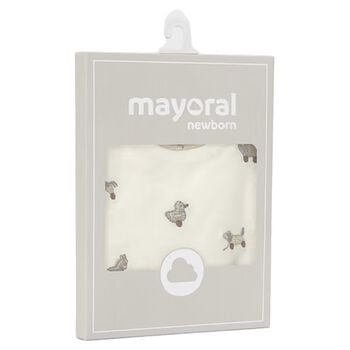 Ivory Embroidered Bibs ( 2 Pack )