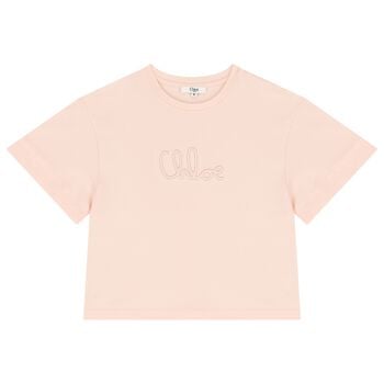 Girls Pink Logo T-Shirt