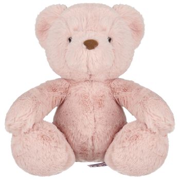 Baby Girls Pink Avery Bear Taupe Soft Toy ( 32CM )