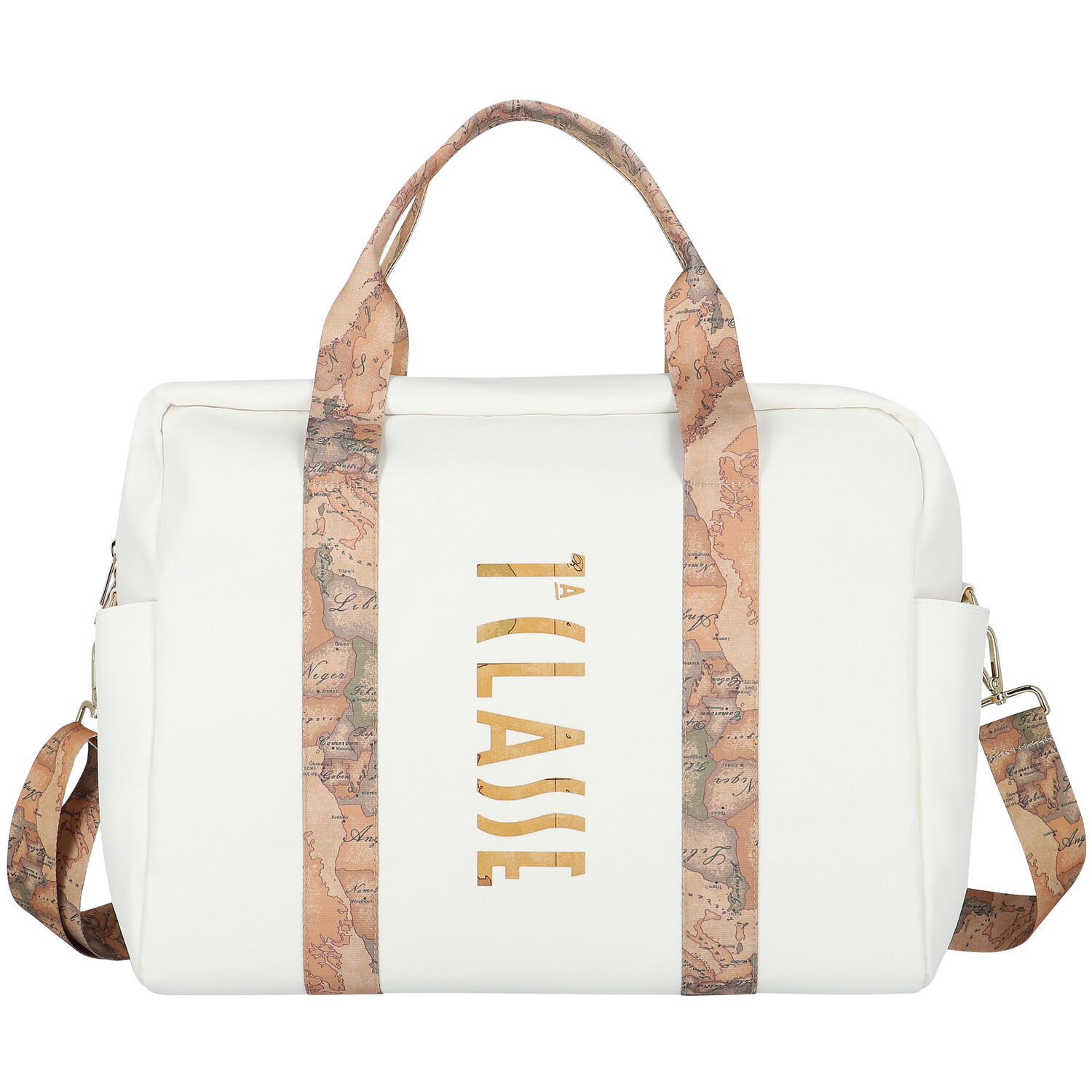 Ivory & Beige Logo Baby Changing Bag, 2, hi-res