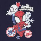 Boys Navy Blue Spiderman Pyjamas, 1, hi-res