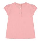 Baby Girls Pink Polo Bear Shorts Set, 1, hi-res