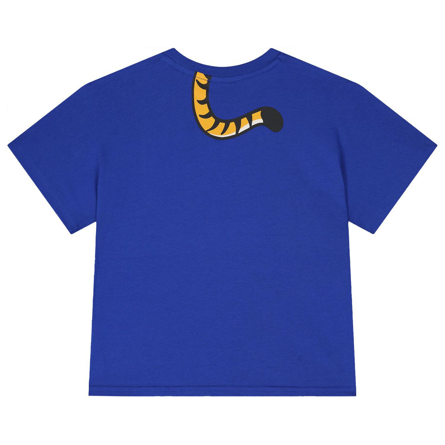 Boys Blue Tiger Logo T-Shirt, 1, hi-res
