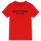 Boys Red Logo T-Shirt, 2, hi-res