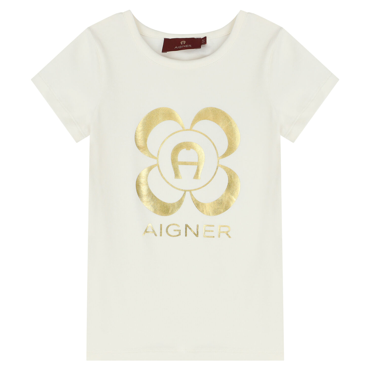 بيجاما بالشعار باللون العاجي والزهري للبنات, 1, hi-res image number null