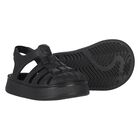 Black Logo Superstar Sandals, 1, hi-res