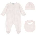 Baby Girls Pink Logo Babygrow Set, 1, hi-res