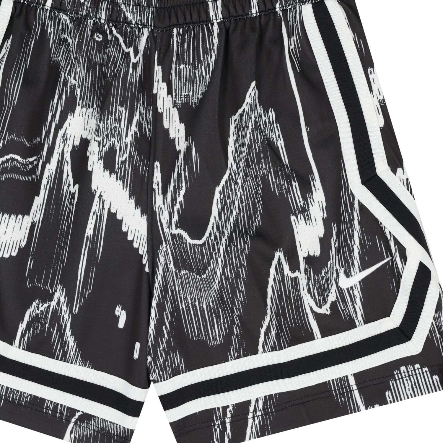 Boys Black & White Logo Dri-FIT Shorts, 1, hi-res