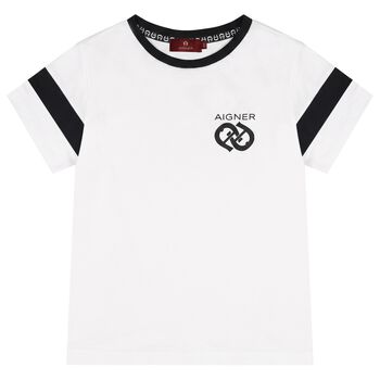 Boys White Logo T-Shirt