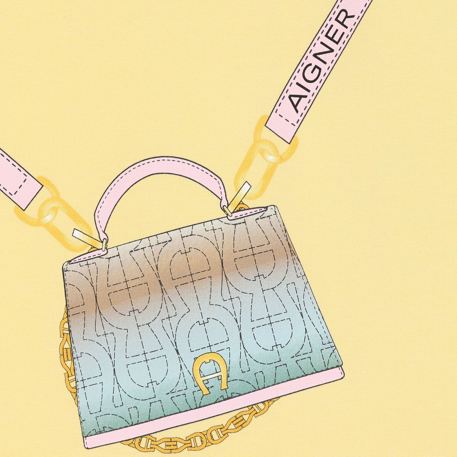 فستان بنات مكشكش باللون الأصفر, 3, hi-res image number null