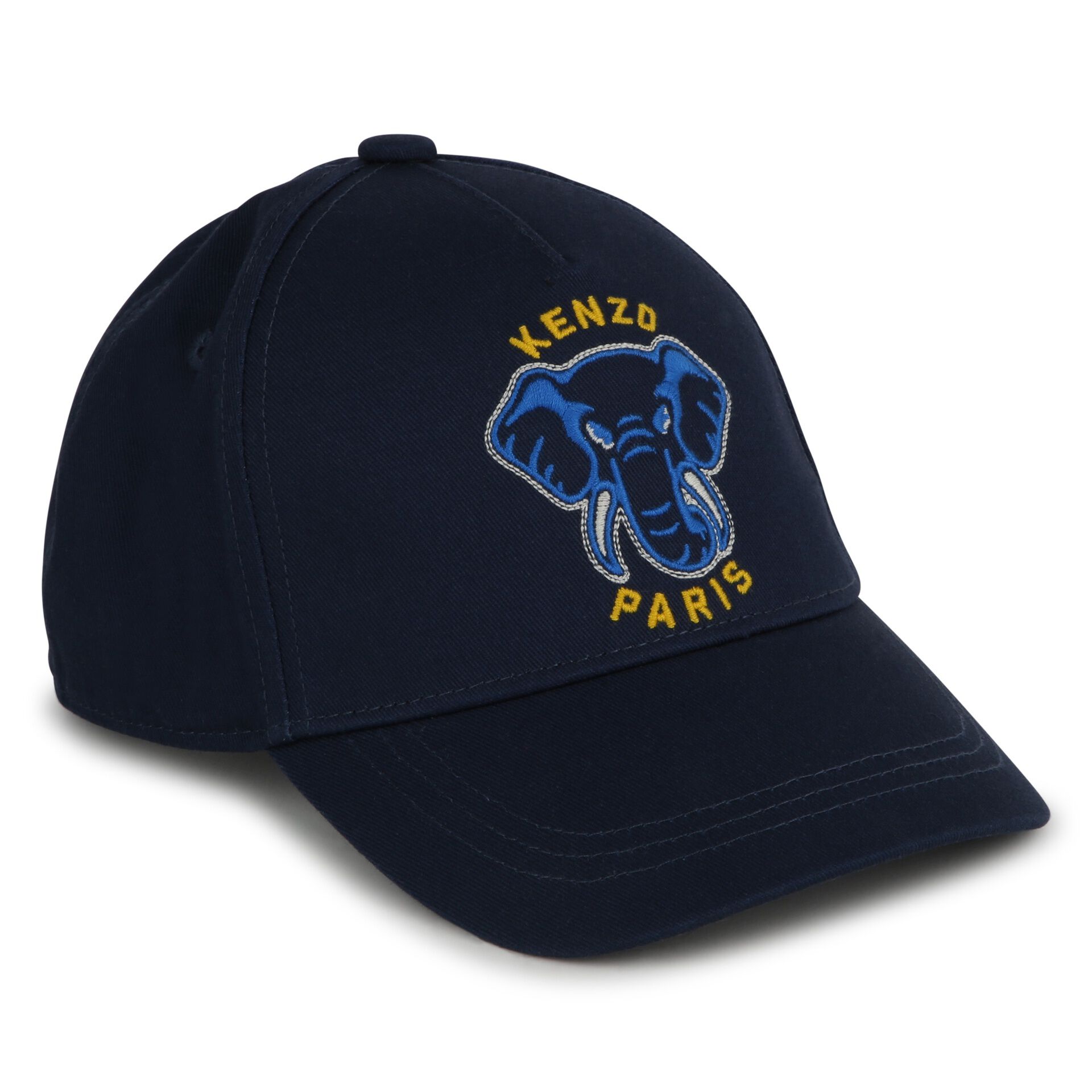 KENZO KIDS Navy Blue Elephant Logo Cap | Junior Couture USA