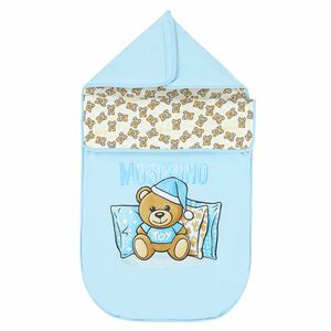 Blue Teddy Bear Logo Baby Nest