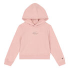 Girls Pink Logo Hooded Top, 1, hi-res
