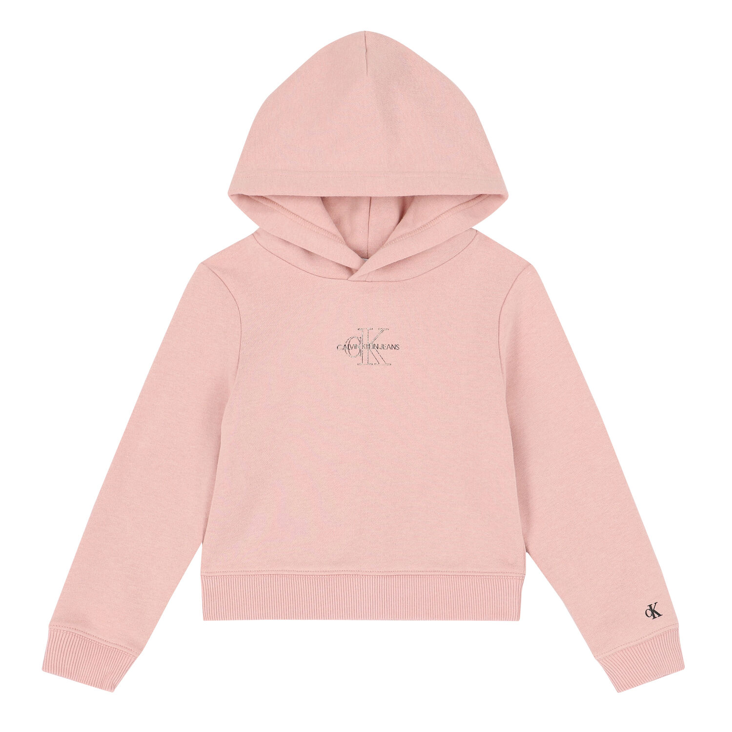 Girls Pink Logo Hooded Top, 1, hi-res image number null
