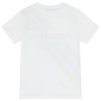 Boys White Logo T-Shirt